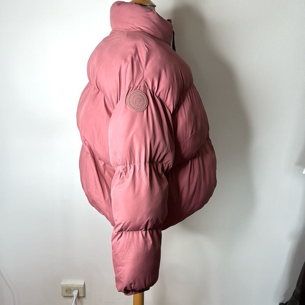 Fabletics Cherry Mocha Wander Cropped Puffer Jack… - image 6